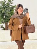 کت یقه انگلیسی نوشین لنین اعلا در رنگ بندی کد 13633 سارین