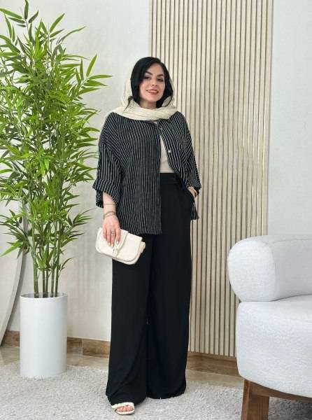 شومیز شلوار ژاکلین تنخور زیبا و شیک 🥰🎀کد626 آدراپانا