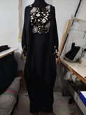 مانتو عبایی سوزن دوزی طرح 1 با کیفیت عالی کد 11692 چیچک
