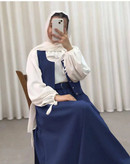 ست چهار تیکه شومیز،وست،دامن و کمربند پرنیان با کیفیت کد 39676 پری