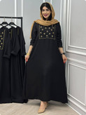 عبا پاپیونی تنخور زیبا و شیک 🥰😍کد15851 ماه بانو