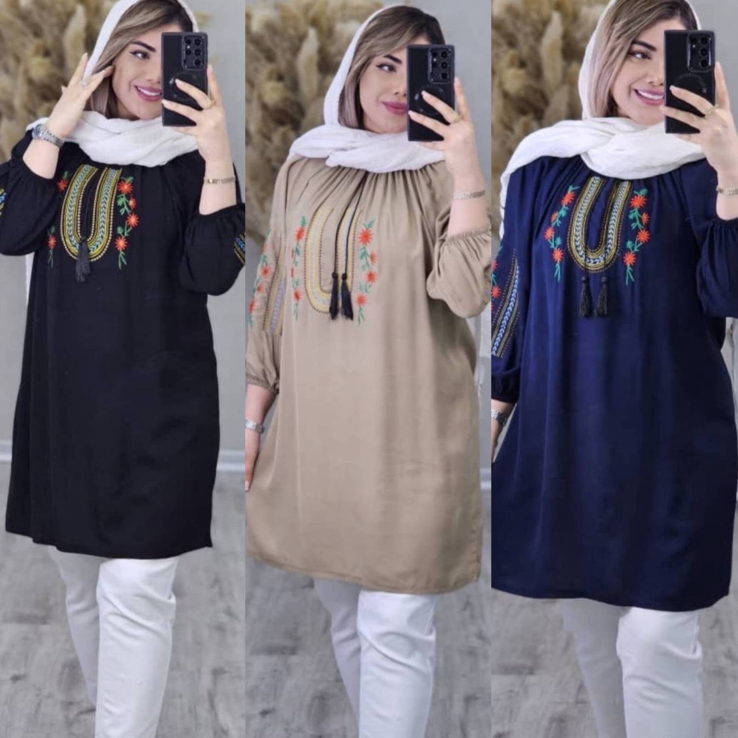 شومیز تارا تنخور زیبا و رنگ بندی شیک 😍❤️کد 18375 کلار