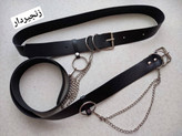 کمربند زنجیری با جنس چرم 🌈🛍🎀۳۰۷۳ نفیس