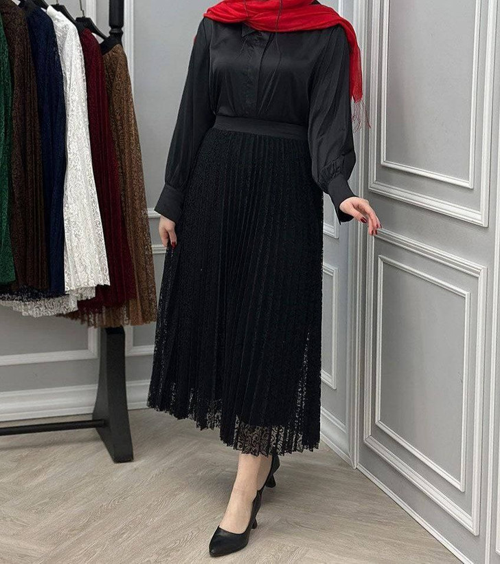 دامن گیپور درجه یک استر دار 🎀🛍🌈۱۳۷۰۷ نفیس