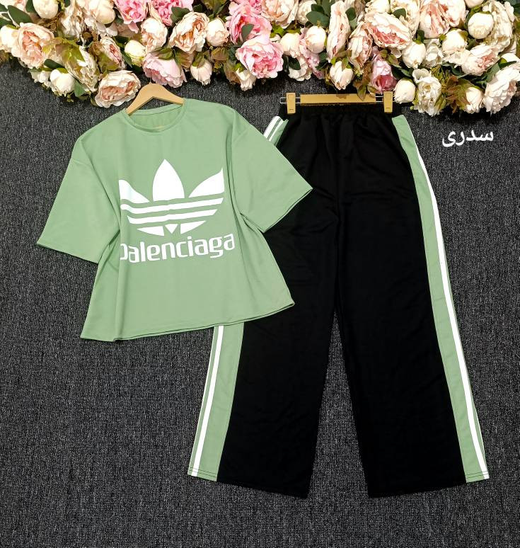 ست تیشرت شلوار آدیداس بالنسیگا زیبا وشیک تنخور عالی در رنگبندی 🎀 🎀 کد ۱۹۴۰۲ مدلند
