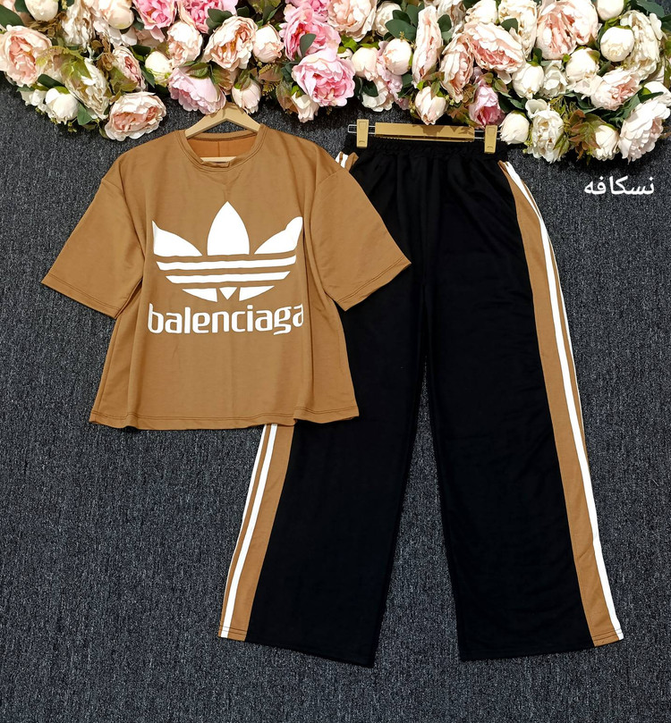 ست تیشرت شلوار آدیداس بالنسیگا زیبا وشیک تنخور عالی در رنگبندی 🎀 🎀 کد ۱۹۴۰۲ مدلند