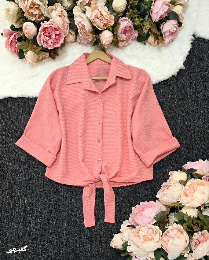 شومیز گره ای آنیسا زیبا وجذاب تنخور عالی در رنگبندی 🎀 🎀 کد ۱۱۹۱۳ مدلند