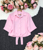 شومیز گره ای آنیسا زیبا وجذاب تنخور عالی در رنگبندی 🎀 🎀 کد ۱۱۹۱۳ مدلند