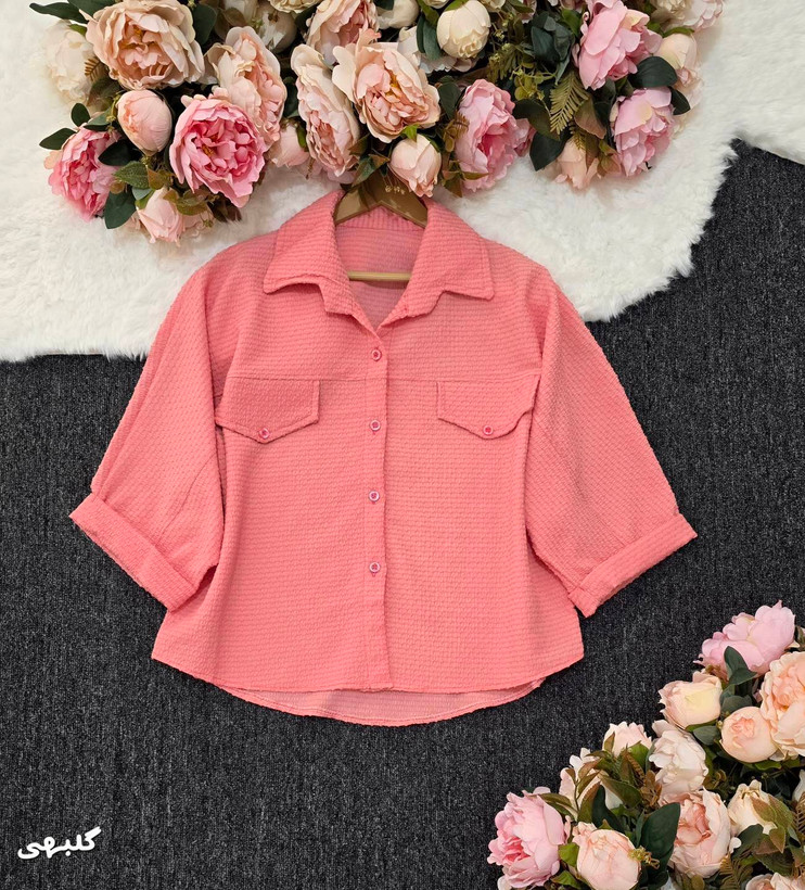 شومیز باکسی طرح جیب زیبا و شیک تنخور عالی در رنگبندی 🎀 🎀 کد ۲۰۸۳۳ مدلند