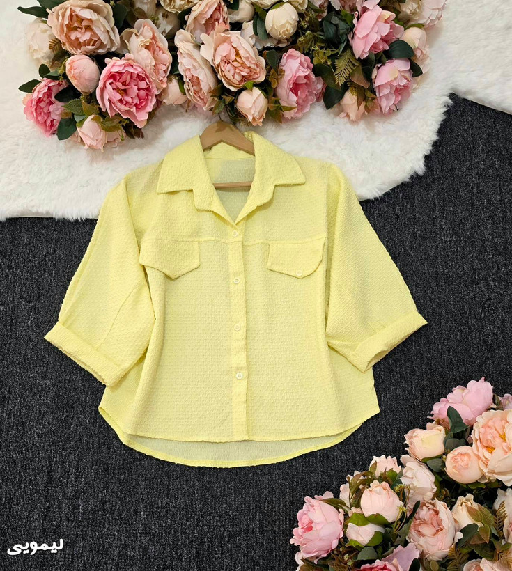 شومیز باکسی طرح جیب زیبا و شیک تنخور عالی در رنگبندی 🎀 🎀 کد ۲۰۸۳۳ مدلند