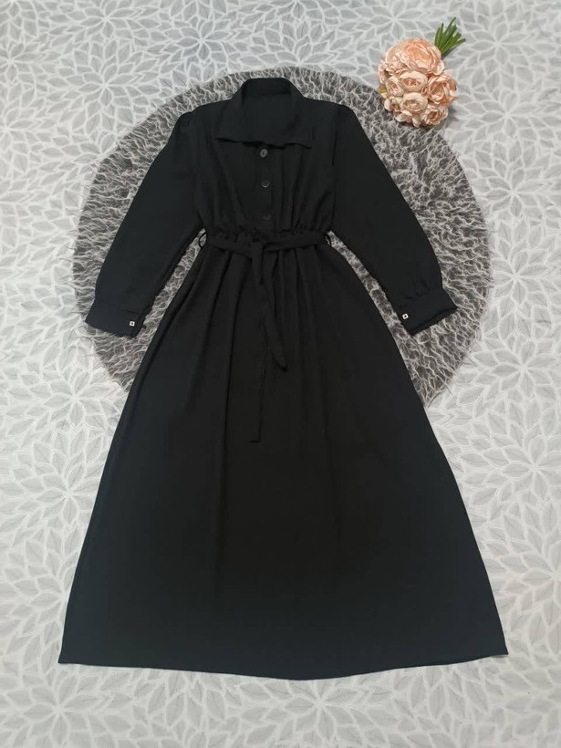 پیراهن جلو دکمه ترلان تکرنگ 🥰 🥰 کد ۲۰۸۰۸ دلتا