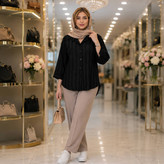 شومیز شانتون گازوئیلی جذاب در رنگ بندی کد995بیبی