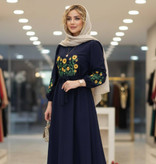 کفتان بلند گلدوزی آروشا بابوس اعلا در رنگ بندی کد 5839 والیا