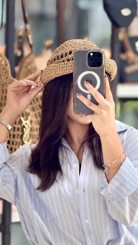 کلاه وسط‌بافت شیک و خفن 🛍🎀💓ویدا