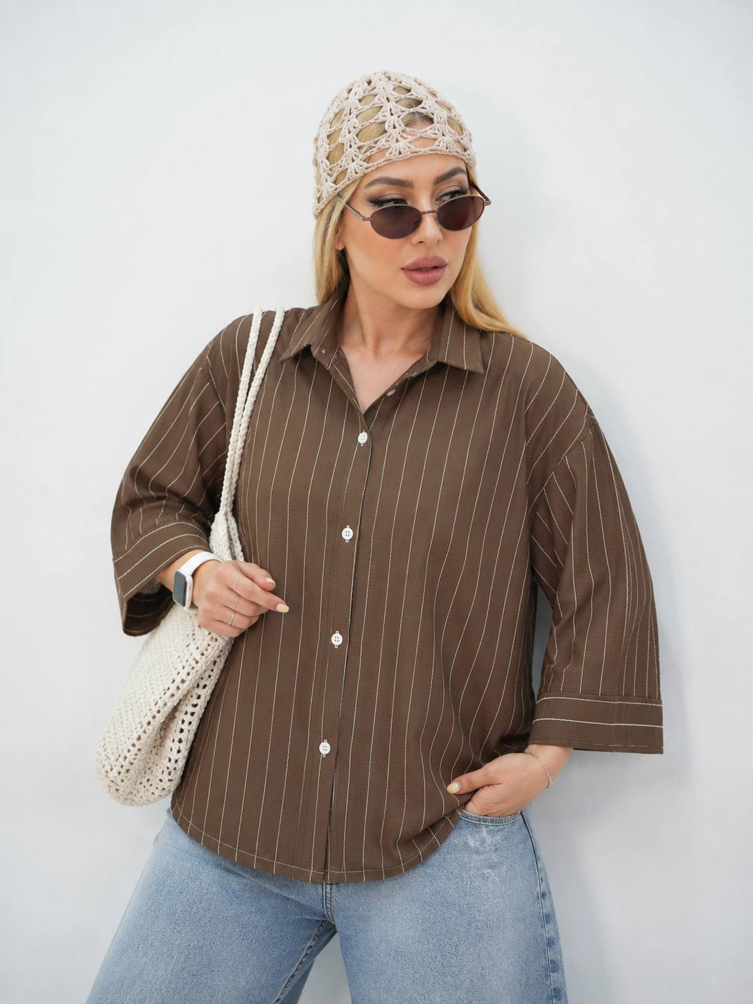 شومیز تیدا شیک و زیبا 🎀❤️کد 20980 ترمه