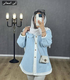 شومیز مانتویی ترکیبی ایثار در رنگ بندی جذاب با کیفیت عالی کد 5782 شایسته