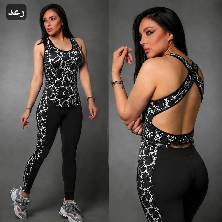ست تاپ و شلوار پشت ضربدری نینا در سه طرح زیبا کد20894 شایسته