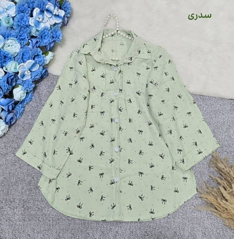 شومیز مانتویی دلارام با دوخت عالی و رنگبندی🥰❤️کد 20965 سارین