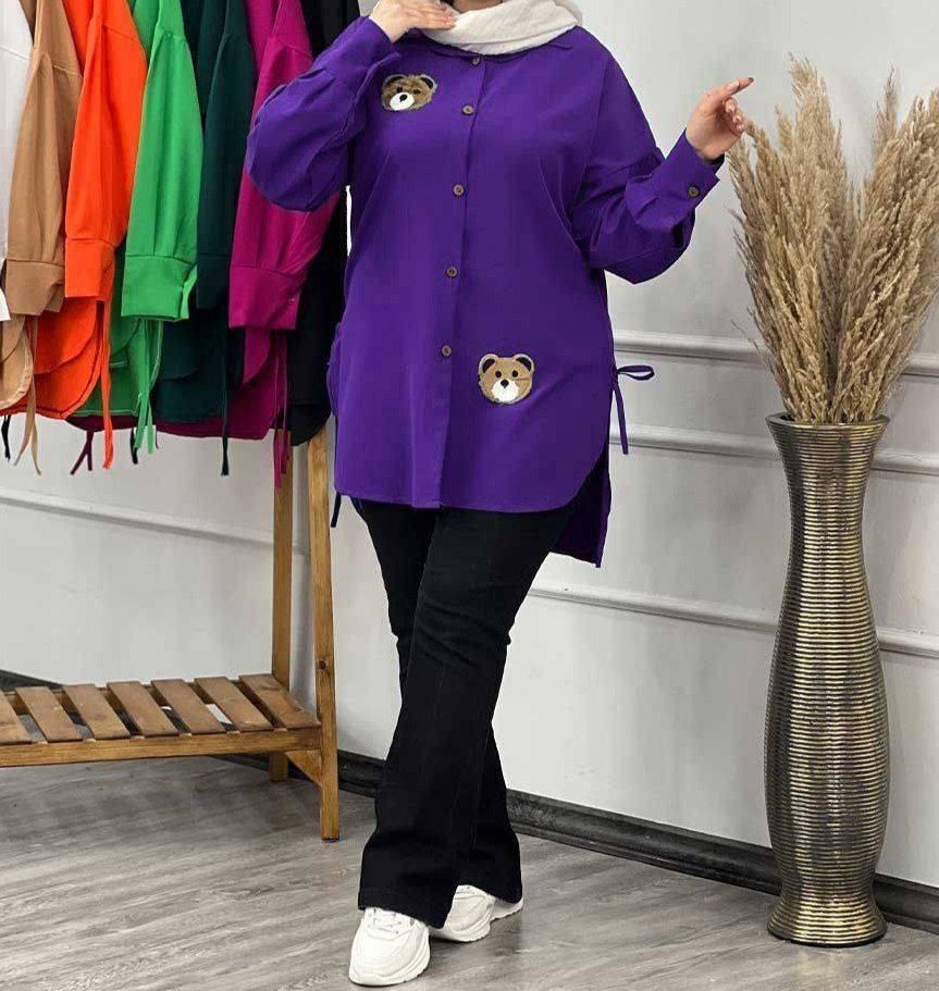 شومیز استیکر خرس داکرون درجه یک 🫂💯🛍۱۷۹۸۹ نفیس
