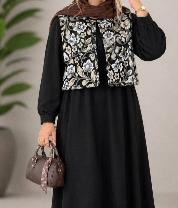 مانتو مشکی با طرح های متفاوت 🛍💓۵۶۳۴ نفیس