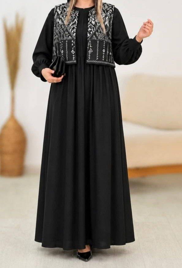 مانتو مشکی با طرح های متفاوت 🛍💓۵۶۳۴ نفیس