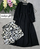 مانتو مشکی با طرح های متفاوت 🛍💓۵۶۳۴ نفیس