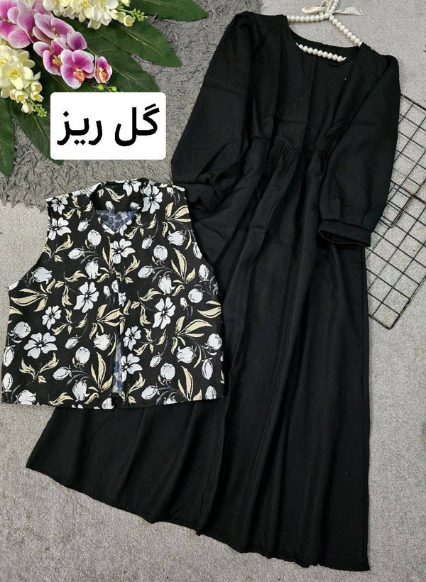 مانتو مشکی با طرح های متفاوت 🛍💓۵۶۳۴ نفیس