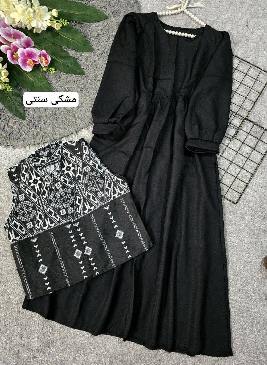 مانتو مشکی با طرح های متفاوت 🛍💓۵۶۳۴ نفیس