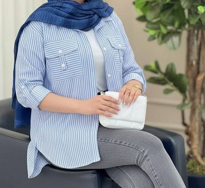 جیب صلیبی نخی راه راه با کیفیت 💓💯🛍🌈۷۳۴۴ نفیس