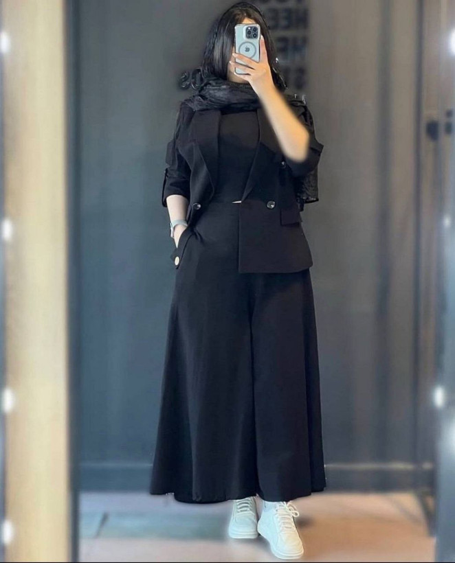 کت و دامن شلوارب رویا لنین درجه یک 🌈🛍💯۶۳۰ آدراپانا