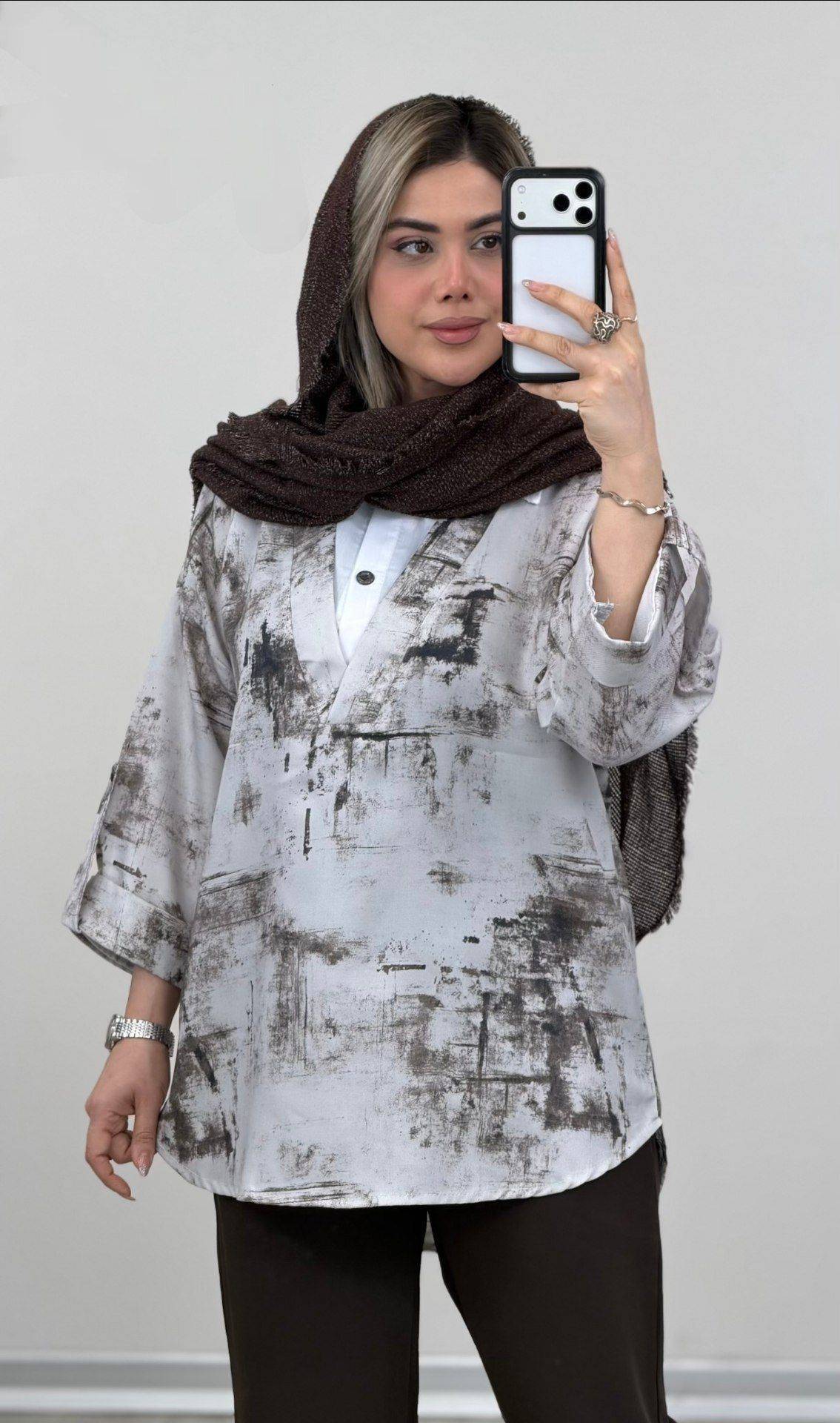 تونیک مانتویی هلیا جنس صوفیا درجه یک😍👌🏻کد 6987 سارین