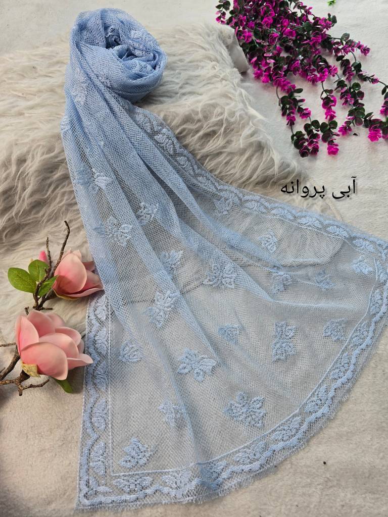 شال تور دانتل زیبا وشیک در رنگبندی 🌈 🌈 کد ۲۱۰۲۰ ستشو