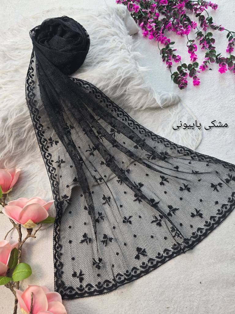 شال تور دانتل زیبا وشیک در رنگبندی 🌈 🌈 کد ۲۱۰۲۰ ستشو