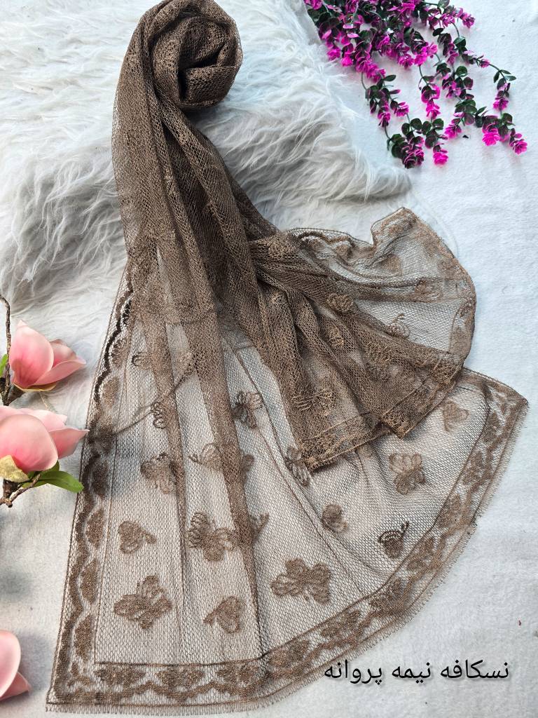 شال تور دانتل زیبا وشیک در رنگبندی 🌈 🌈 کد ۲۱۰۲۰ ستشو