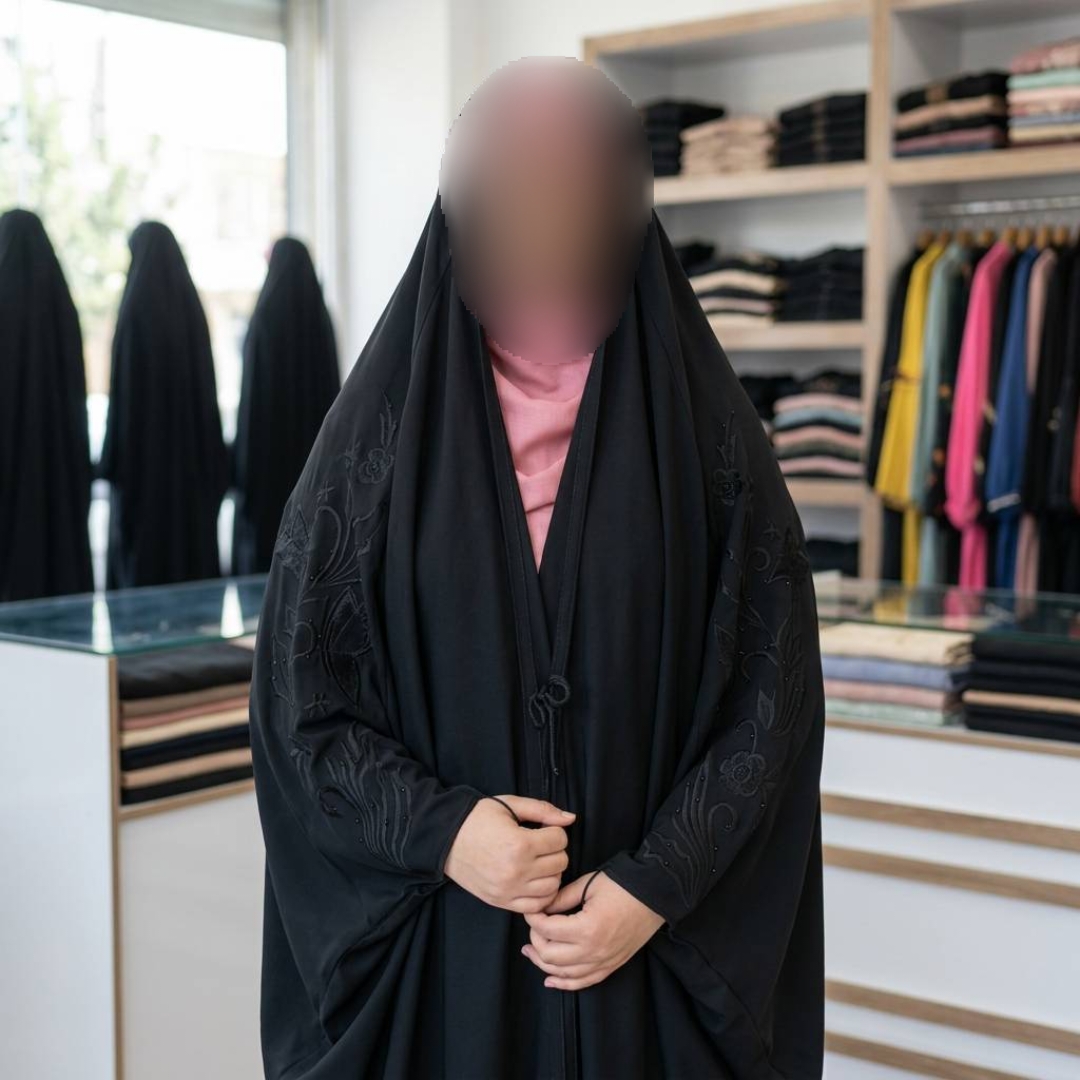 چادر جده گلدوزی پروانه زیبا و شیک 🥰😍کد20996 ماه بانو