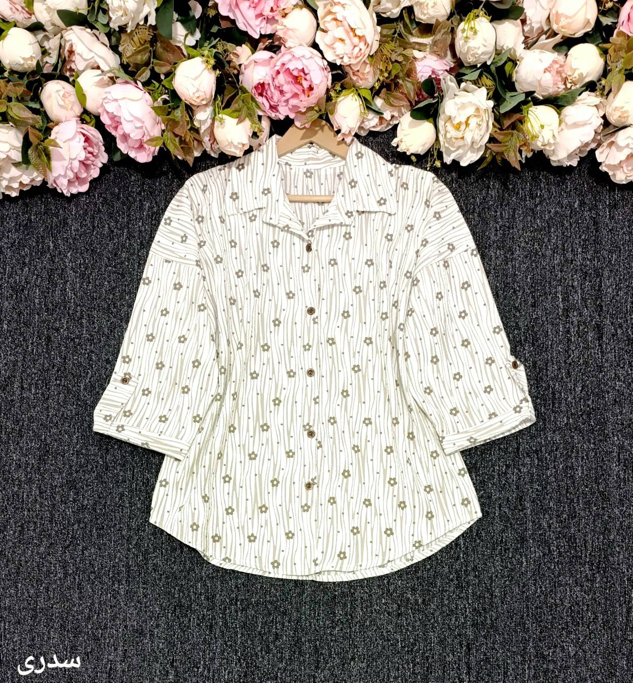 شومیز بابونه زیبا وجذاب تنخور عالی در رنگبندی 🎀 🎀 کد ۱۸۱۷۲ مدلند