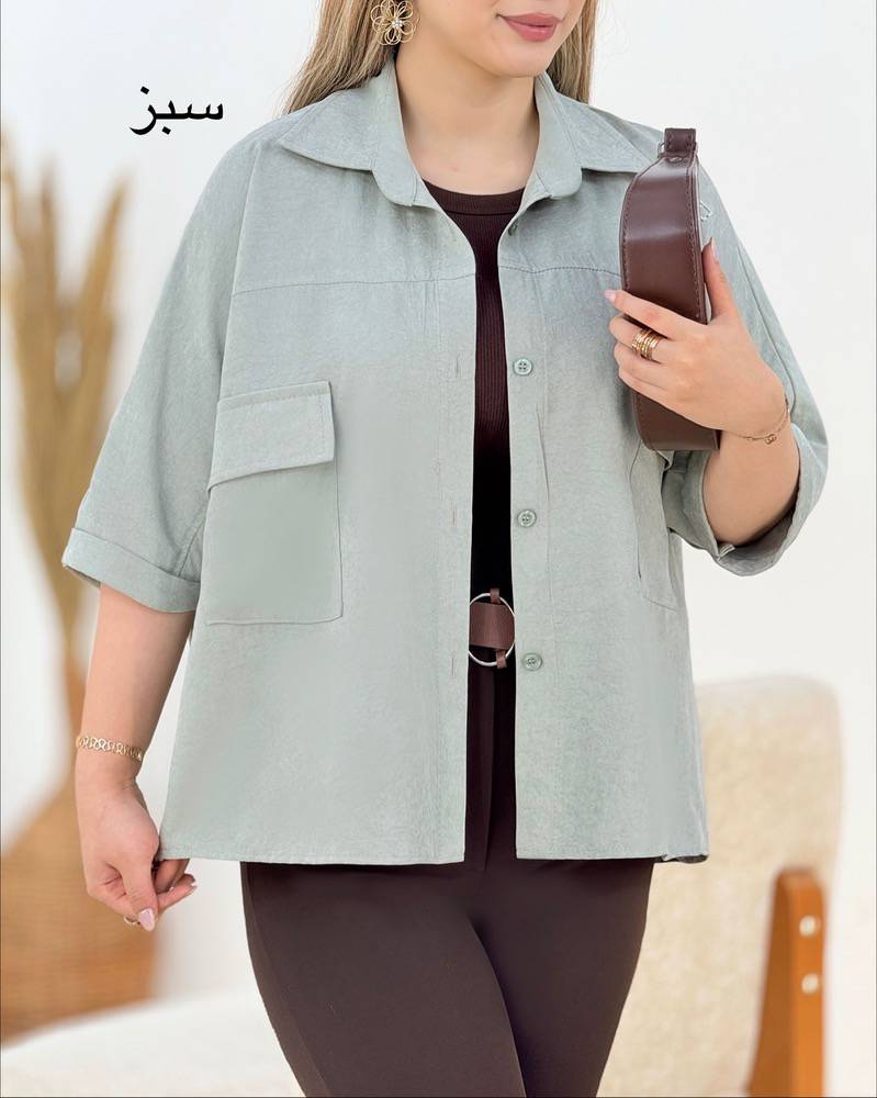 شومیز بیتا جنس شانتون😍♥️✨کد 18027 طاها