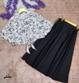 شومیز دامن وانیک تنخور زیبا و رنگ بندی شیک 🎀❤️کد 21055 ماه بانو