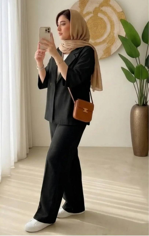 کت و شلوار نیلوفر تنخور زیبا و رنگ بندی شیک 🎀❤️کد684 آدراپانا