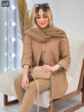 شومیز مانتویی نیکا با کیفیت عالی در رنگ بندی کد 100761 ارغوان