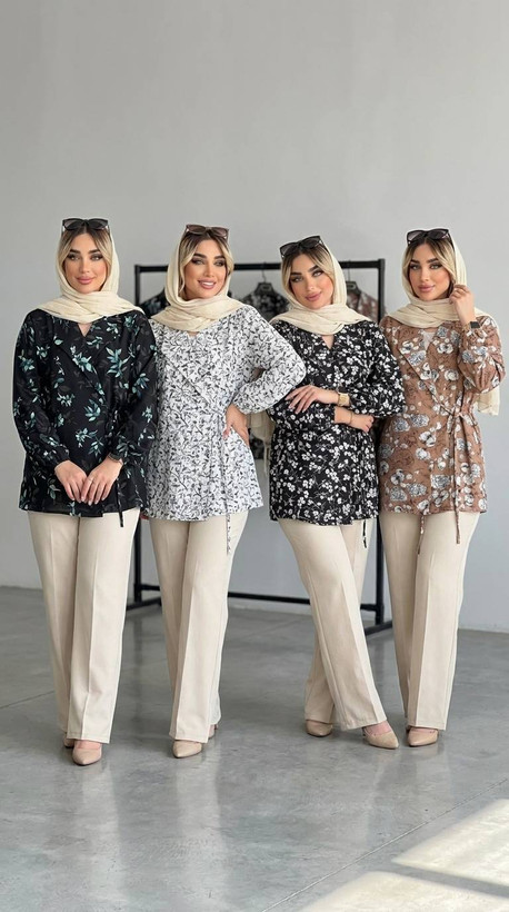شومیز مجلسی نگاه با کیفیت عالی در طرح های زیبا کد100766 ارغوان