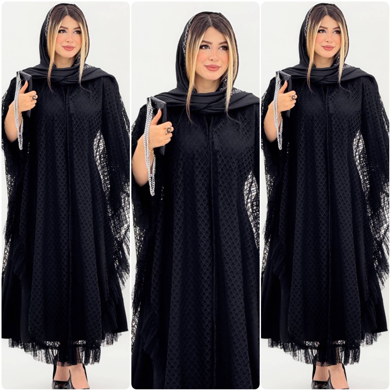 ست سارافون و رویه طلا با کیفیت عالی شیک و خاص کد16706 الیشکا