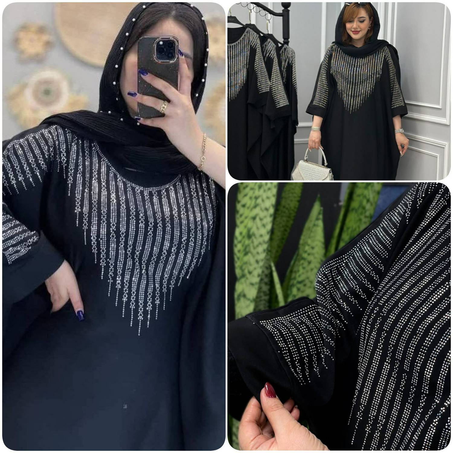 عبایی ریحانا الیزه اعلا با کیفیت عالی کد 1280 الیشکا