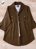 شومیز جیب صلیبی با کیفیت عالی در رنگ بندی کد 100770 ارغوان