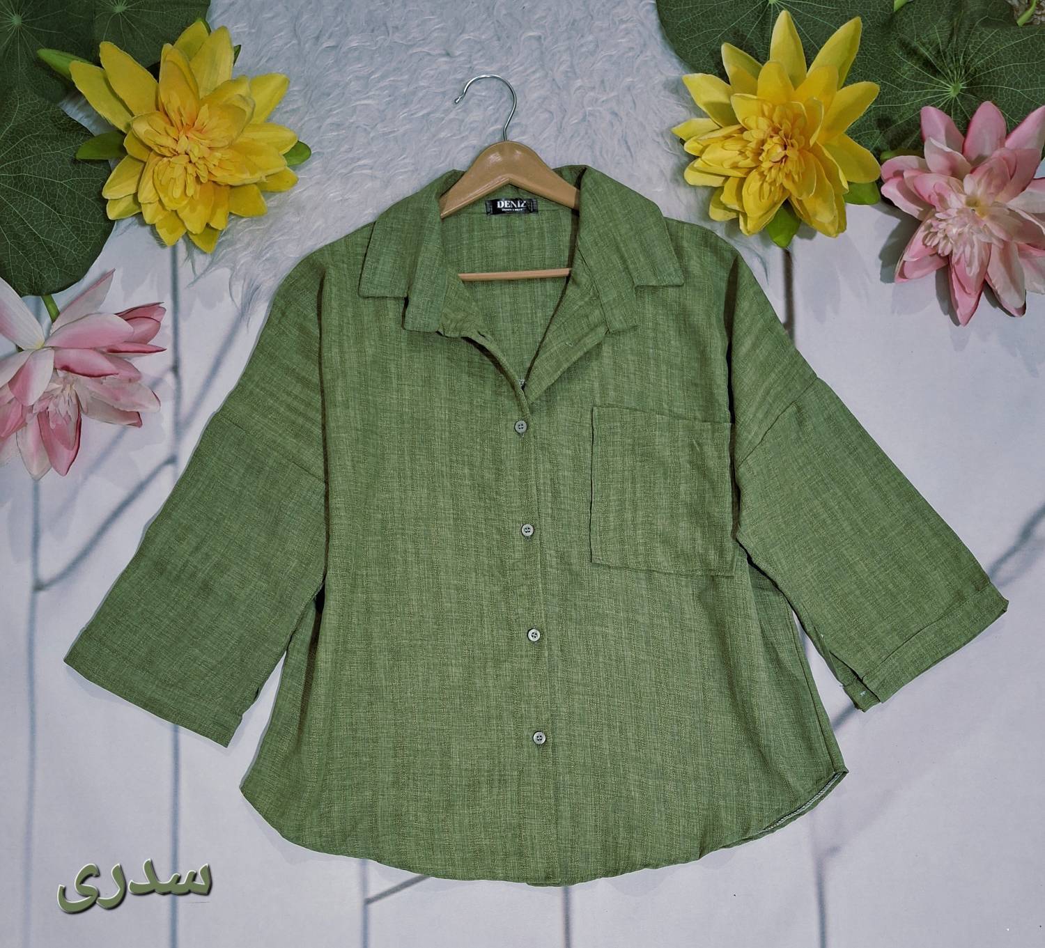 شومیز باکسی جذاب در دو رنگ زیبا کد 1002 بیبی