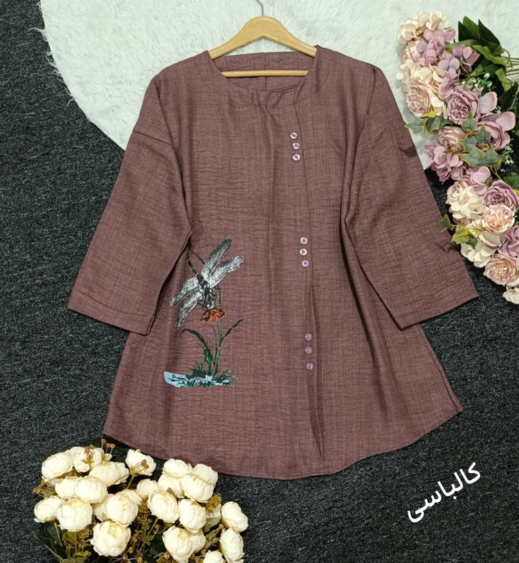 تونیک سنجاقک با رنگبندی و کیفیت عالی🥰👌🏻✨کد 21035 باران