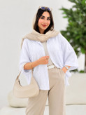 شومیز جلو نگینی جذاب در رنگ بندی کد 75990 تارا