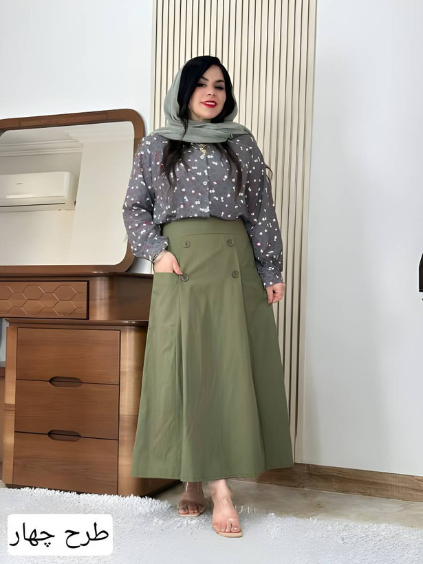 ست شومیز دامن گلبرگ🥰💕کد 7374 طاها