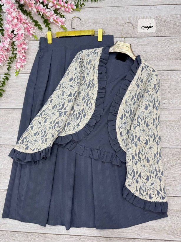 شومیز دامن چین چیلا🤩✨کد 7054 طاها