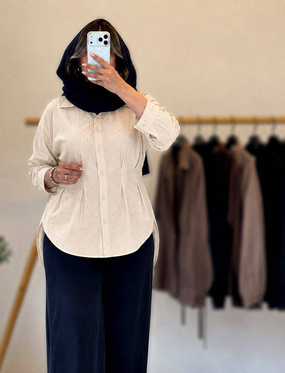 شومیز پیله دار پریسا در رنگ بندی شیک و جذاب ❤️🥰کد 591 آدراپانا
